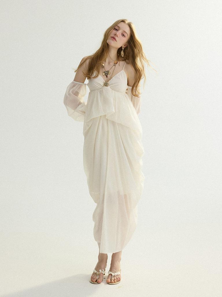Sinseuden Biella Drape Long Dress