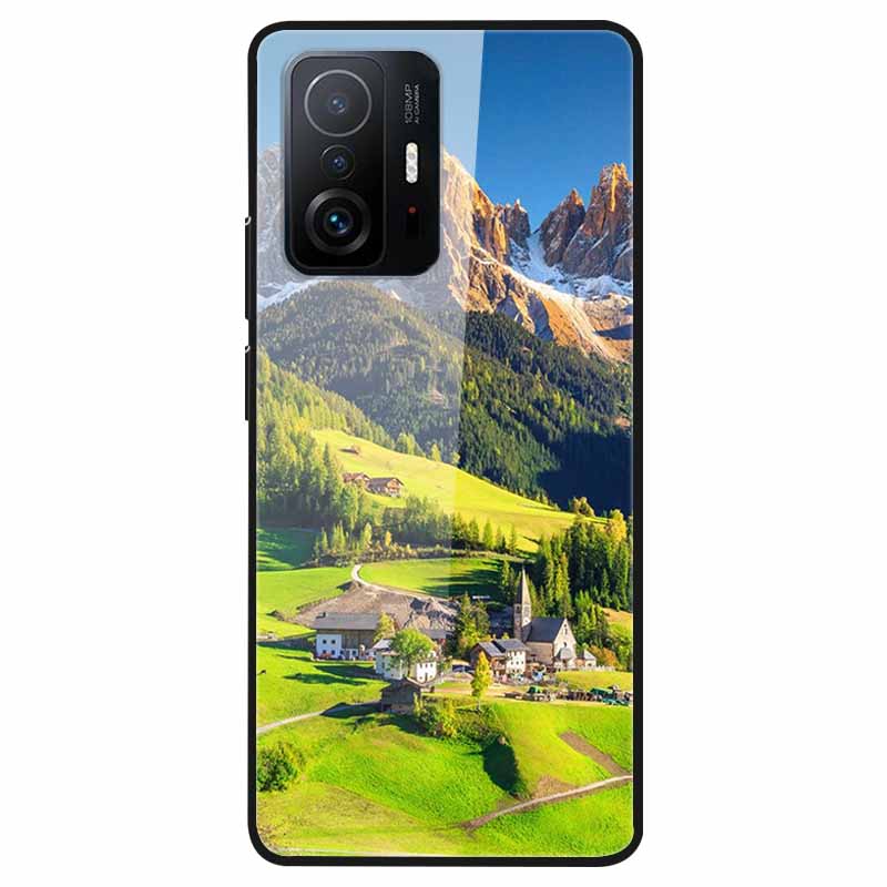 For Xiaomi 11T Tempered Glass Case Soft Bumper Hard Funda For Xiaomi mi 11T Pro Phone Case 11 T 11T Pro 11TPro Back Cover Shells