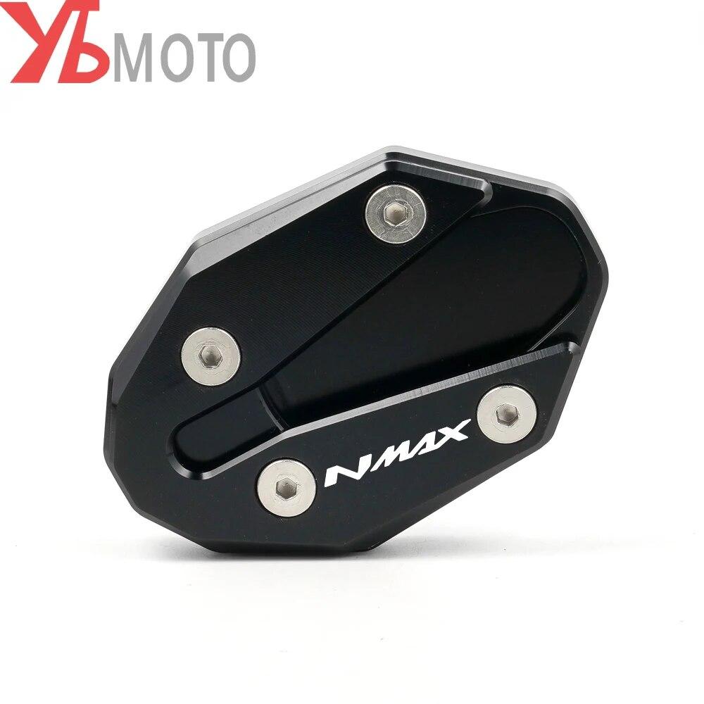 Logo 'NMAX' for YAMAHA NMAX155 NMAX125 NMAX 155 125 Motorcycle CNC Side Stand Enlarger & Kickstand Column Auxiliary