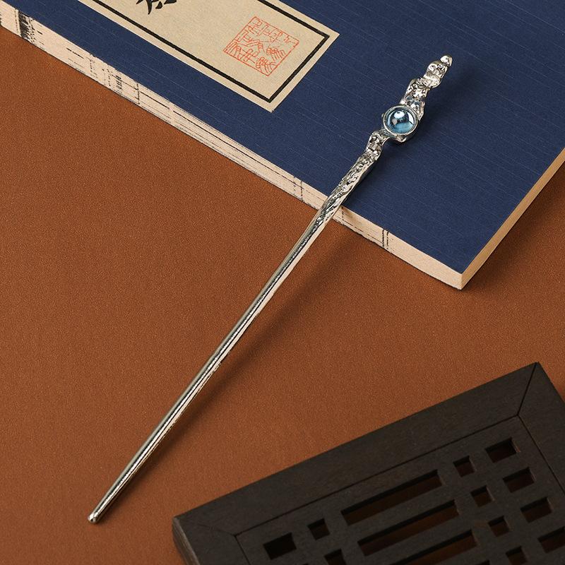 Гуочао Новый Китайский Классический Заколка Для Волос Женская Таинственный Лунный Камень Уникальный Характер Заколка Продвинутое Чувство Заколка