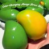 Zmieniająca Kolor Mango Squishy Fidget Toy, Miękka ASMR Sensoryczna Piłeczka do Ściskania, Fidget Toy do Łagodzenia Stresu i Lęku dla Dzieci i Dorosłych
