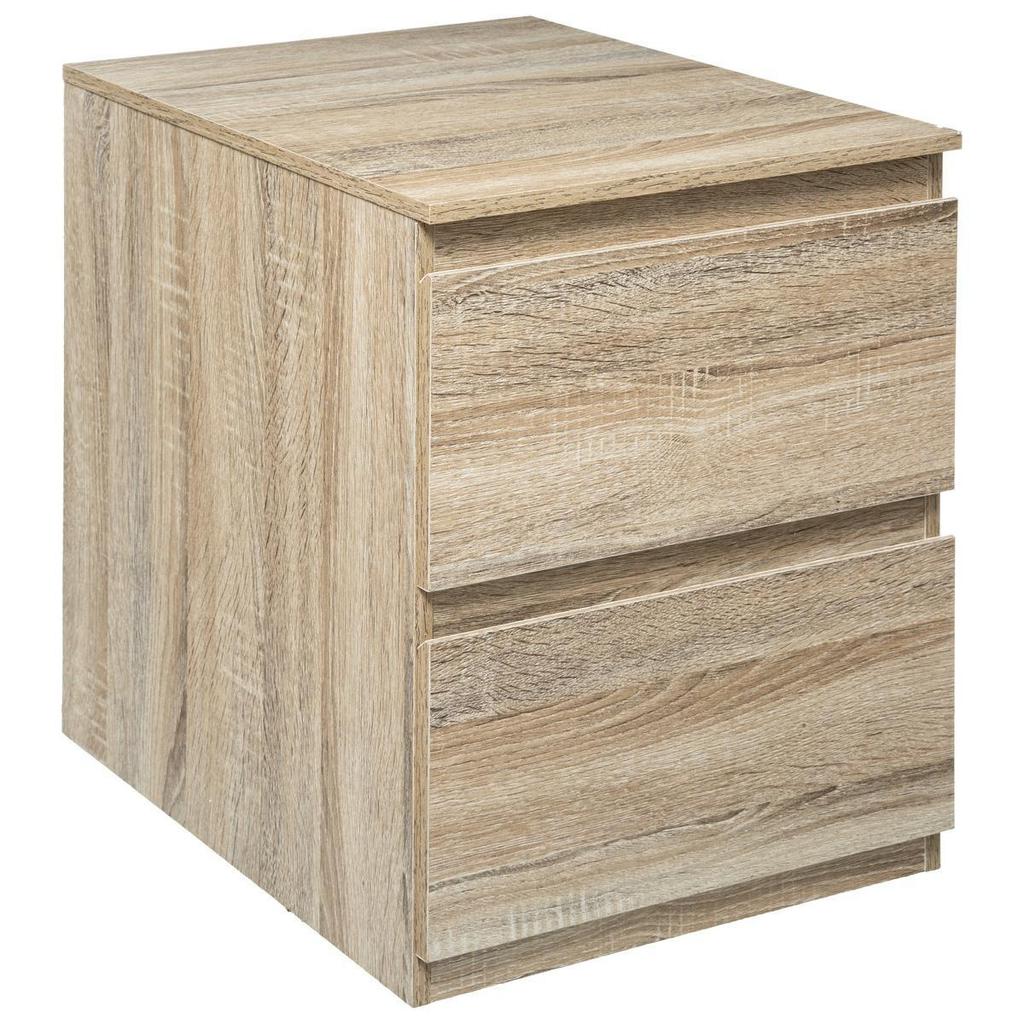 Dolo BEDSIDE CABINET, Sonoma oak, MODERN, 2 drawers