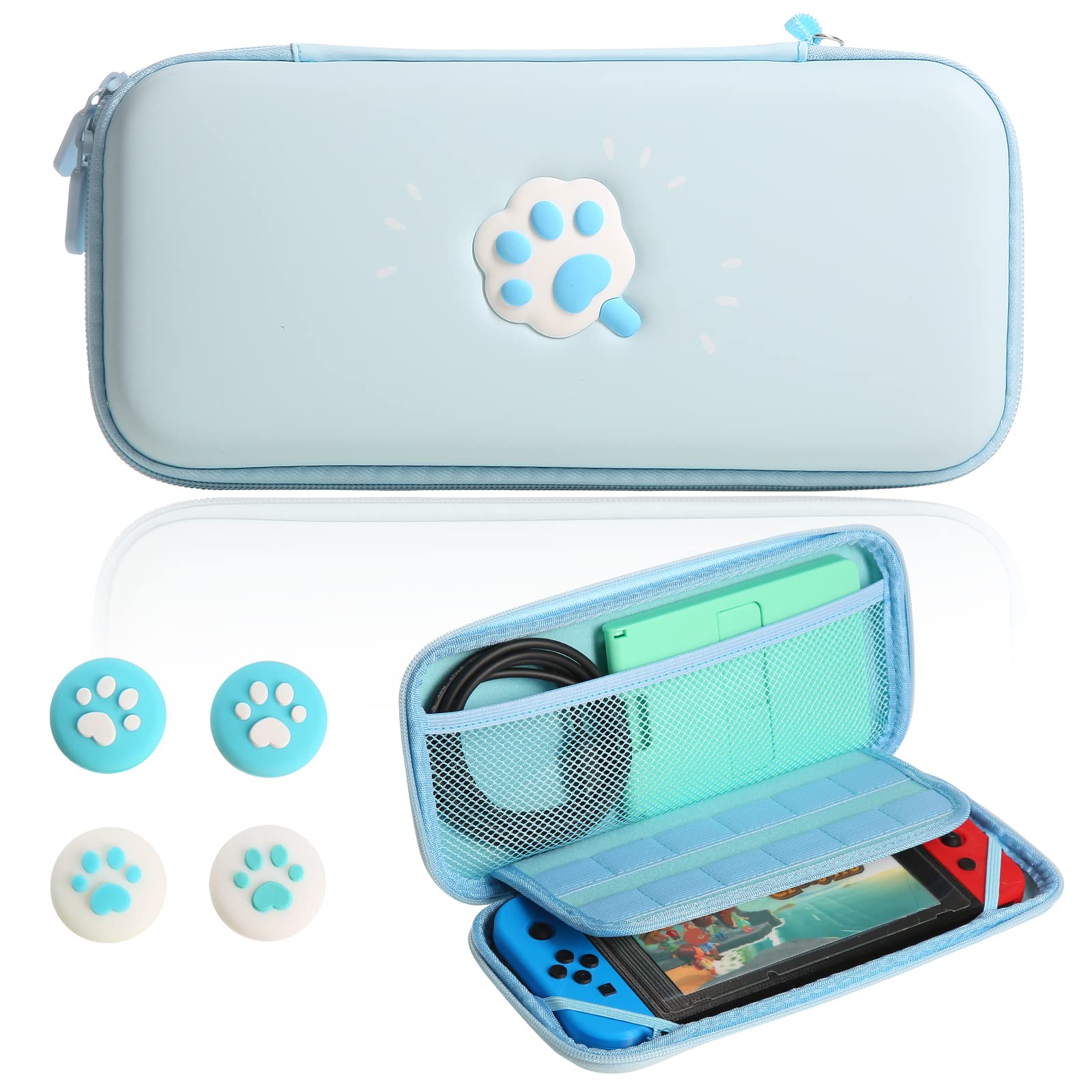 

Чехол Switch OLED Case для Nintendo Switch, совместимый с SWITCH, тонкая сумка для хранения, портативный жесткий чехол для контроллера, защитный жесткий чехол для хранения с гнездом для карты