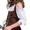 Kinder Mädchen Piraten Schönheit Freibeuter Matey Gestreiftes Kostüm Fluch der Karibik Kostüm Halloween Cosplay Party Outfit
