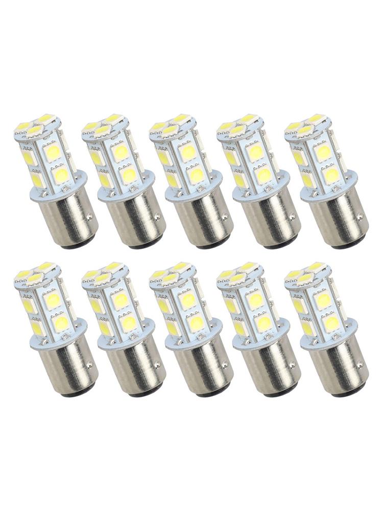 10Pcs 1157 BAY15D P21/5W Car LED Bulb - Brake Stop Tail Reverse Turn Parking Signal Light Auto Lamp Replacement Bulbs