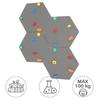 Climbing Wall Cube 1 Grey - Coloured Grips