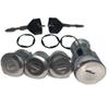 Replacement Key Ignition Switch Ignition Key Switch Replacement Ignition Switch Chrome-plated Finish Complete Lock Set