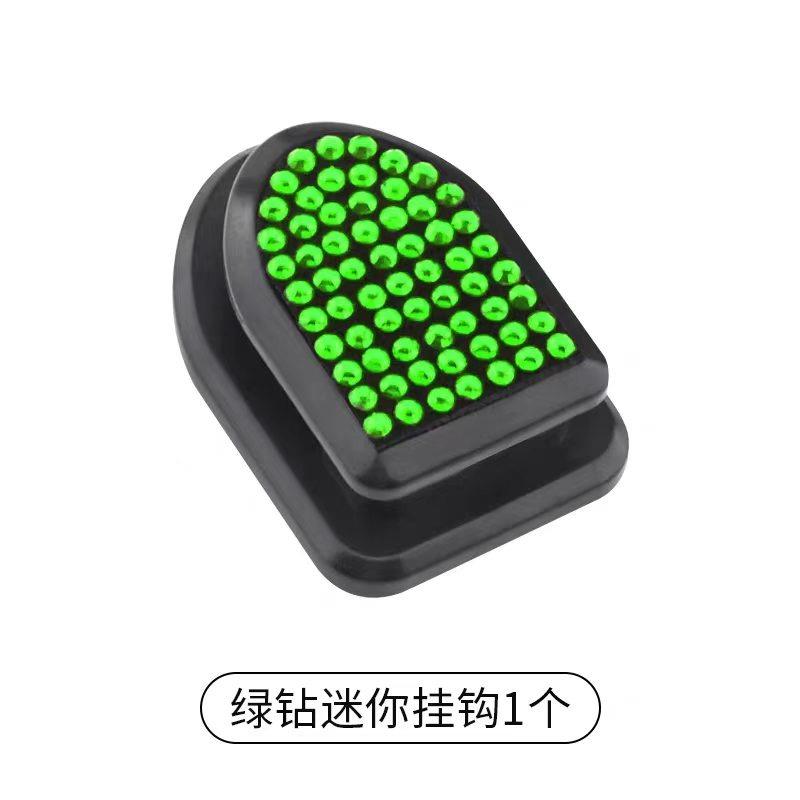 Diamond-encrusted car interior hooks rhinestone front seat backrest hangers full range of diamond-studded decorative car accessories