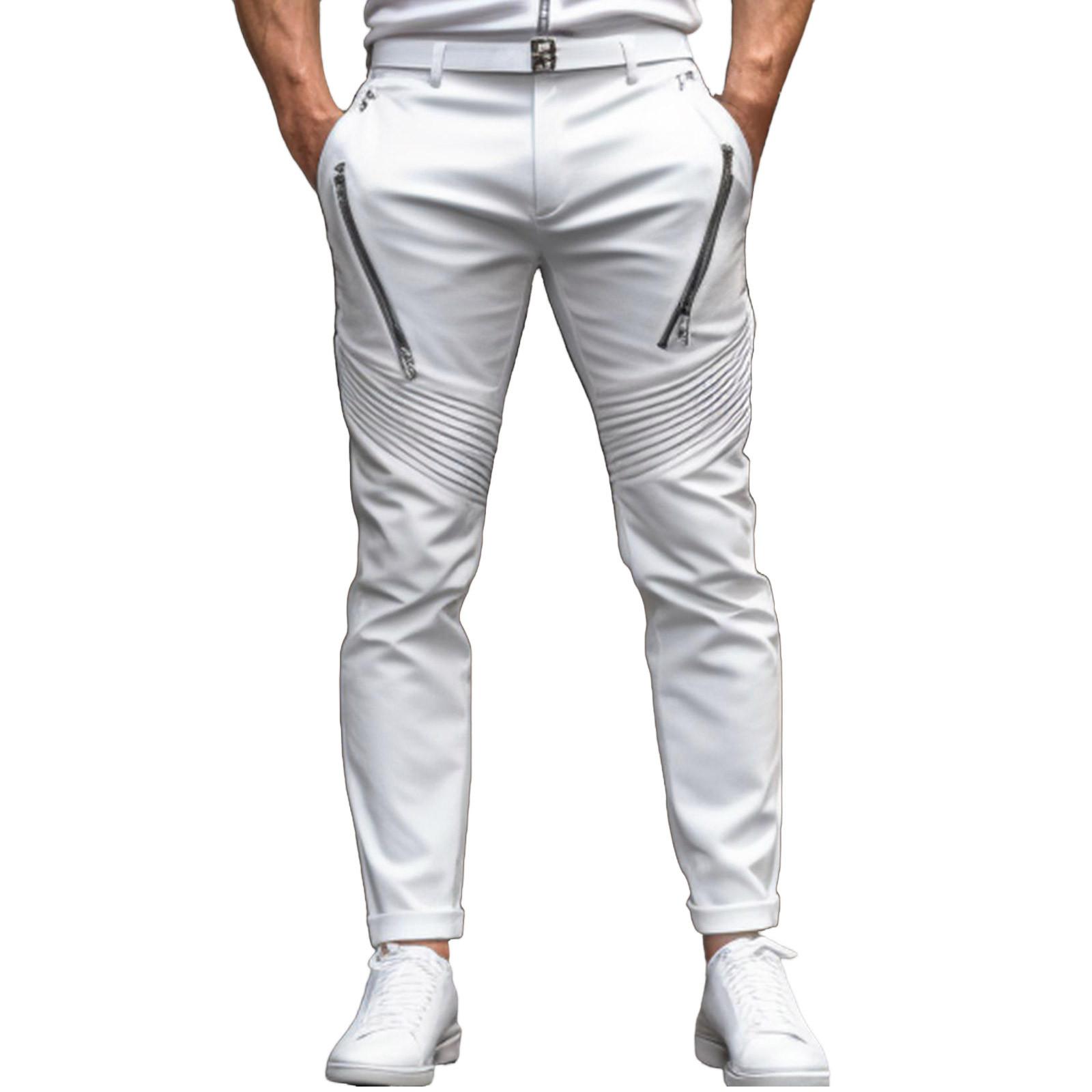 

Мужские комбинезоны, повседневные брюки с несколькими карманами и завязками, походные брюки, хлопковые саржевые брюки XL белый