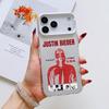 Singer J-Justin B-Bieber Phone Case For iPhone 17 16 15 14 13 12 11 Pro Max Air Matte Laser Aurora Shockproof Funda