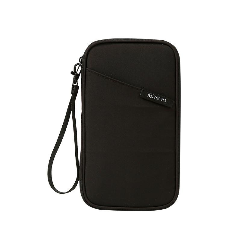 Travel Passport Wallet With Waterresistant Polyester Material For Easy Identification And Storage