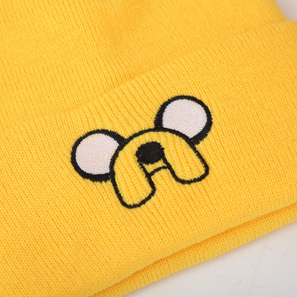 Korean Cute Cartoon Embroidered Knit Hat - Versatile, Funny Cold-Weather Accessory