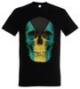 CLASSIC BAHAMAS SKULL FLAG T-SHIRT - Schädel Banner Fahne  Biker MC