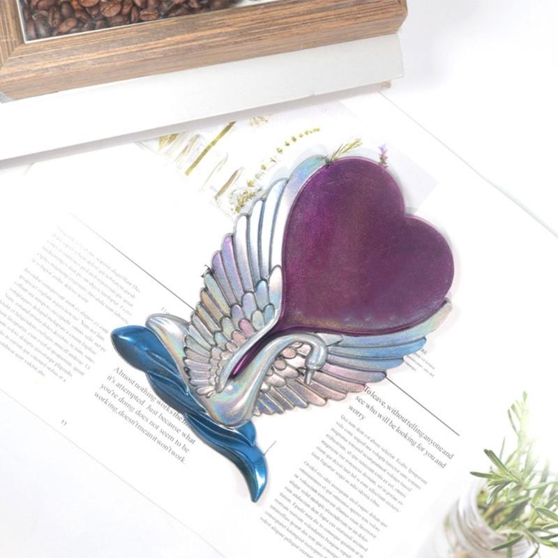 Heart Photo Frame Silicone Mold Heart Shape Picture Frame Moulds Epoxy Resin for DIY Craft Ornament Art Bracket Mold