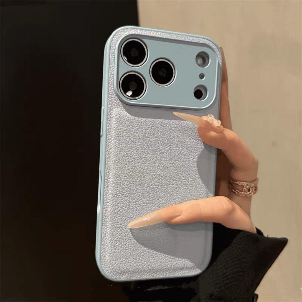 Autumn and Winter Premium Leather Apple 16 Mobile Phone Case IPhone17promax/15 Niche 14/13/12 Simple 11