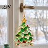 Memorial Ornaments for Christmas Handmade Sea Glass Ornament Mosaic Angel/Heart/Red Bird/Tree Hanging Coastal Tree Decoration with Sentimental Text,