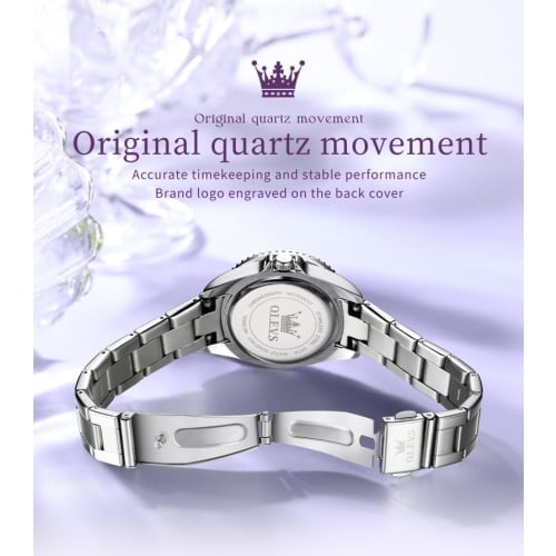 OLEVS Women's Watch, Stainless Steel, Japanese Quartz, Diamond Dial, Luminous, Easy To Read, 30M Water Resistant, Popular, Cute, Stylish, Business, Wo