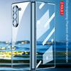Electroplated Frame Transparent Ultra-thin Glass Protective Film Case For Samsung Galaxy Z Fold 7 Fold7 Camera Protect Cover