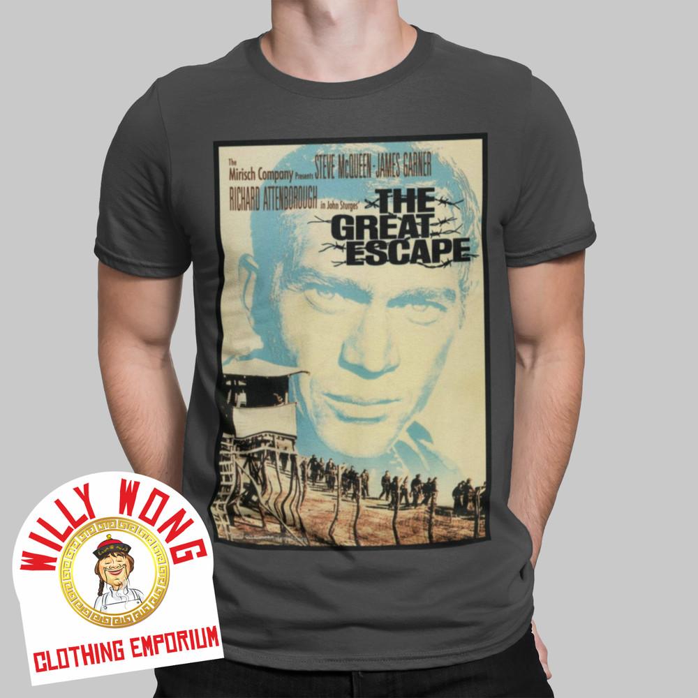 The Great Escape T-SHIRT MOVIE FILM WAR Movie Retro Vintage Hipster Classic 2 Unisex T-Shirt S