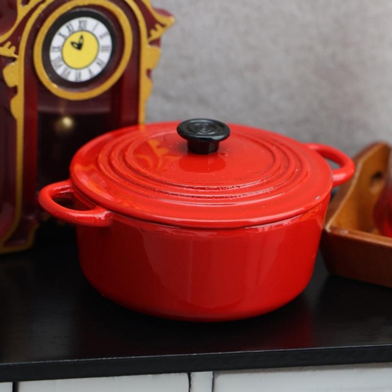 1/12 Puppenhaus Küchentopf Miniatur Kochgeschirr Mit Realistischem Design Legierung Kochgeschirr Für Kinder Kreatives Rollenspiel