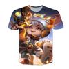 Men Women Gaming T-Shirt With 3D Digital Print Character Design Casual Short Sleeve Tee