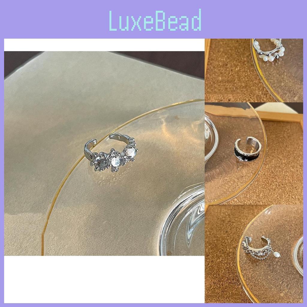 Trendy Geometric Pearl Ring For Women Stylish Adjustable Vintage Design For 2023