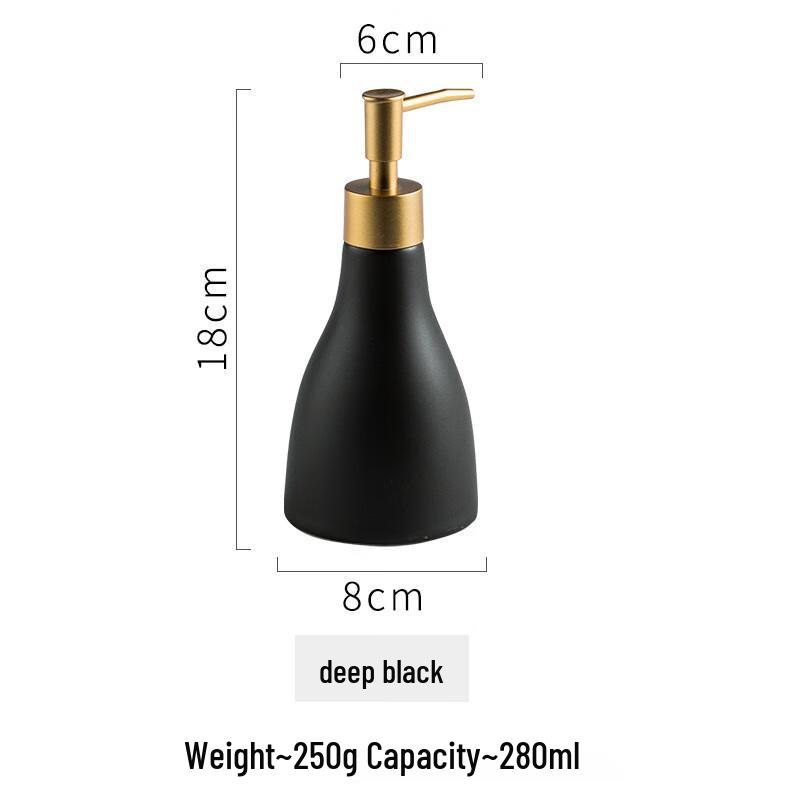 

Matte Black Ceramic Press Pump Dispenser