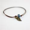 Ethnic Style Ceramic Leaf Anklet for Women - Simple, Fresh Jewelry Gift
