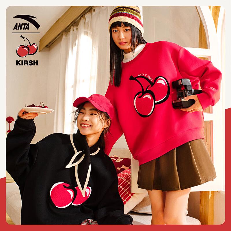 ANTA x Kirsh Big Cherry Women s Crewneck Sweatshirt S