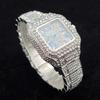 Luxury Diamond Watches for Women Fashion Silver Iced Out Square Wristwatch High Quality Bling Party Jewelry Clock Wedding Gift
