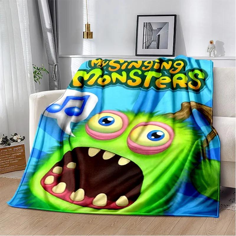 My Singing Monsters Video Game Cartoon Soft Plush Blanket,Flannel Blanket Throw Blanket for Living Room Bedroom Bed Sofa Picnic