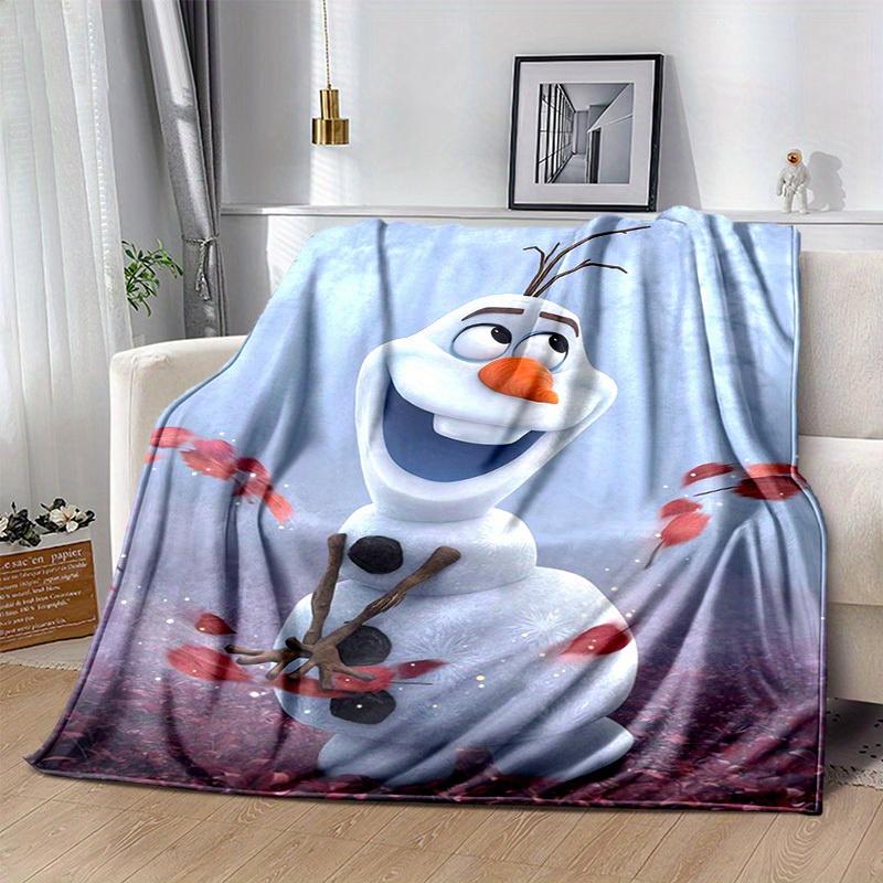 1pc, Disney Frozen II Olaf Snowman Blanket Perfect for Home Decor, Couch, Outdoor Use, Gift Idea, Flannel Throw, Bedroom, Living Room, Travel