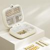 Mini Double Layer Pill Organizer Moisture-Proof Pill Dispenser Vitamin Container  Travel