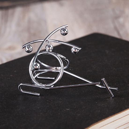 Mini Balancing Iron Men Toy Helicopter Weightlifter Horizontal Bar Guitar Man Physics Balance Toy Tumbler Kinetic Art Decompressive Desk Toy Home