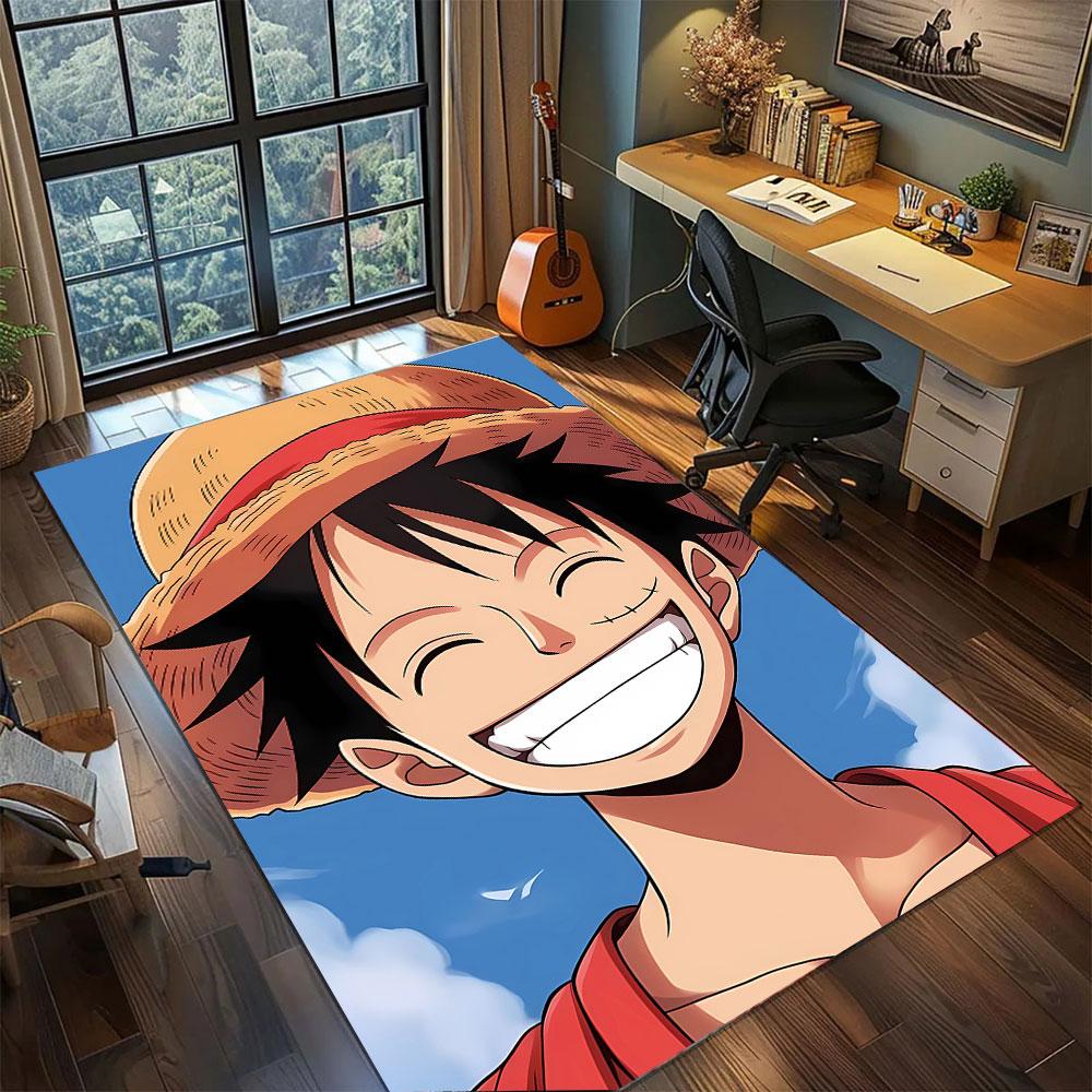 

One Piece Blackbeard Dark Carpet for Living Room Bedroom Home Decor Cool Movie Mat Play Floor Mat 60x90cm