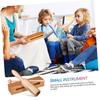 Totority Sada 4 hudebních nástrojů Orff Makara Wood Sounder Mokuo Zen Taiko Ruční Rhythm Wood Block Clapper Pro Temple Wood Block Wood Rhythm