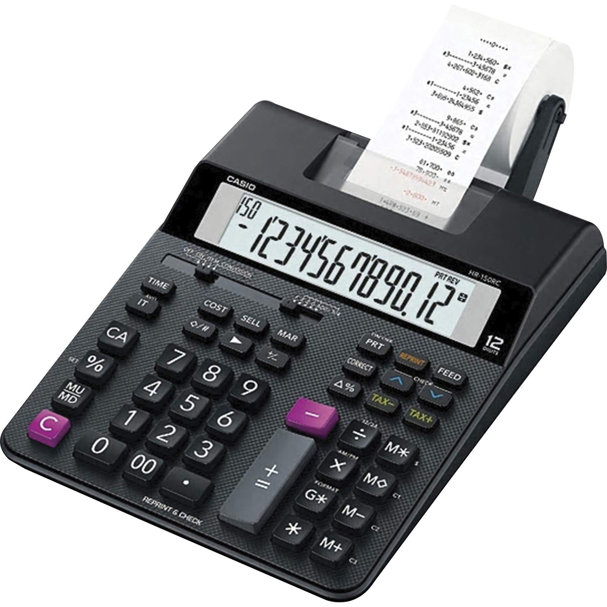 

Casio Office Products Printing Black HR-200RC Mini-Desktop Calculator,