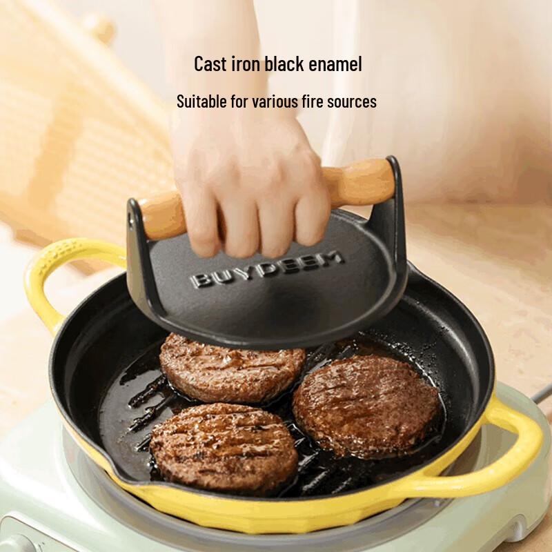 Buydeem 26cm Cast Iron Frying Pan
