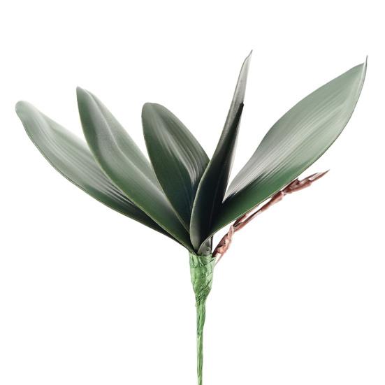 Imitation Leaves Fresh-keeping Decorative Non-Wilting Attractive Fake Phalaenopsis Artificial Plant Desktop Decor