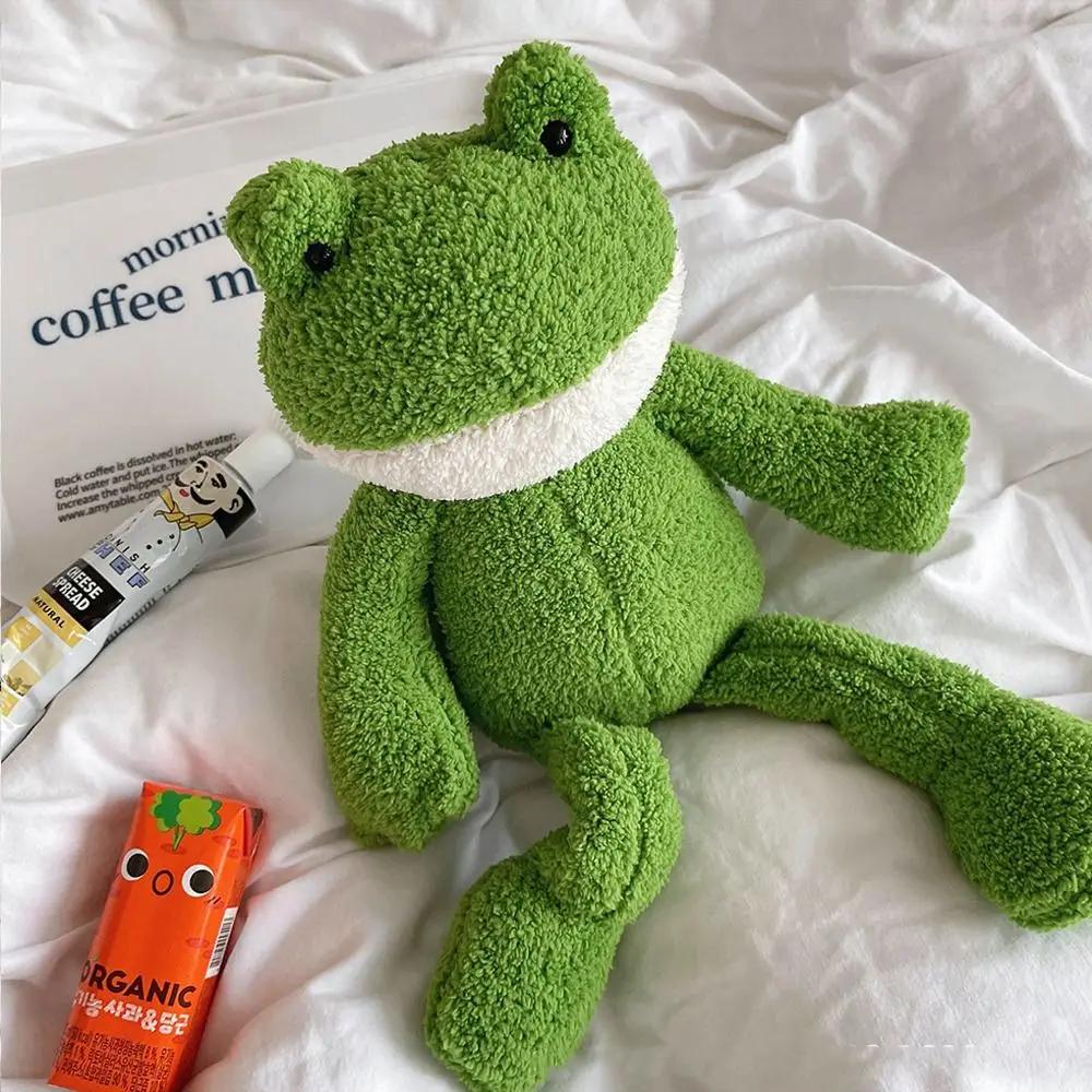 New Magic Expression Plush Doll 25cm Soft Plush Frog Toy Cartoon Girl Stuffed Animal Doll Gift Long Leg Frog Cute Gifts