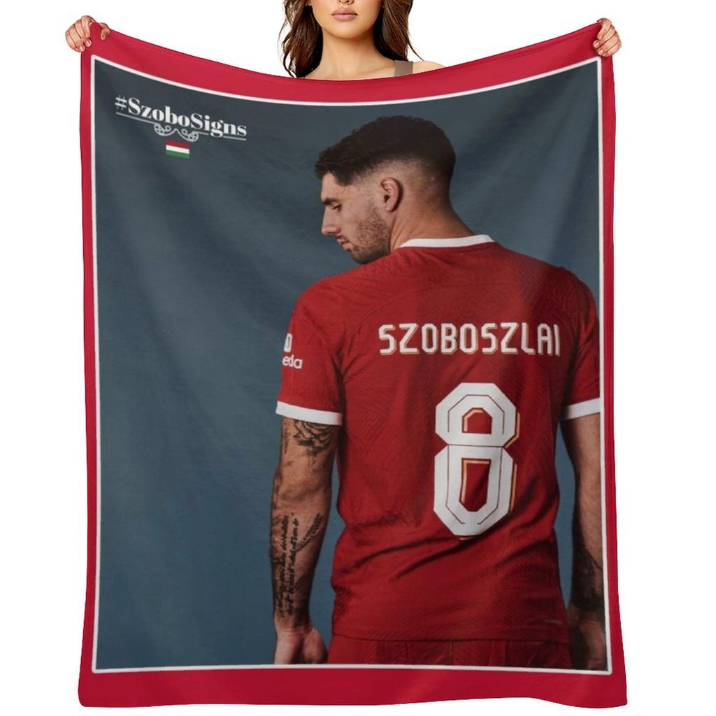 Szoboszlai Dominik 8 Throw Blanket Soft Plush Plaid Luxury Throw Luxury St Christmas Decoration Blankets