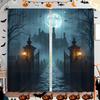 S Halloween Gothicstyle Castle Night Scene Printed Curtains, Pole Bag Home Decorations, Room Decorations