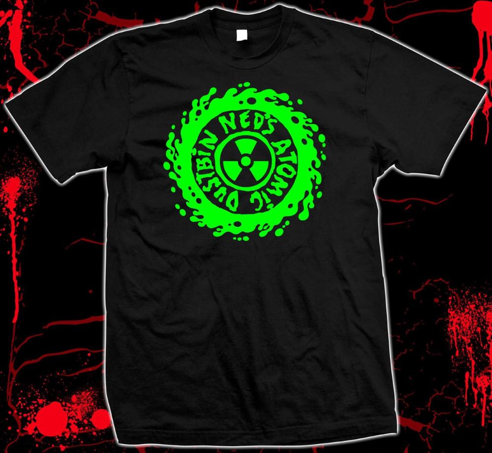 Ned039s Atomic Dustbin Shirt- Grebo 100% cotton Unisex Tee Unisex T-Shirt XXL