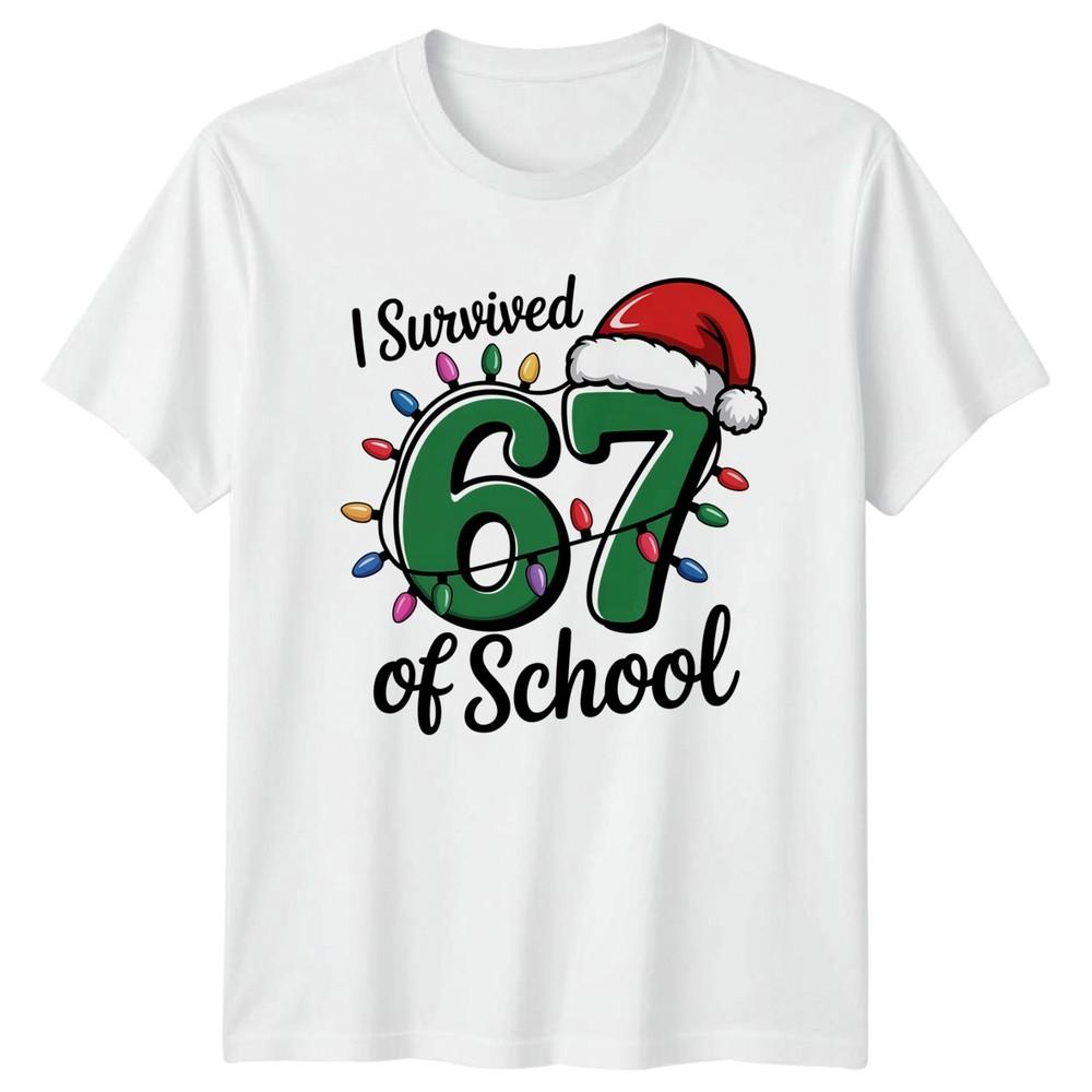 I Survived 67 Of School TShirt Teacher Christmas Education S