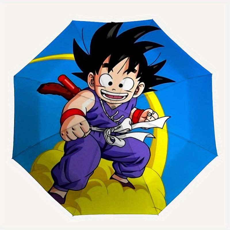 

1pc Goku Automatic Umbrella - 8-Rib Foldable Design, Outdoor Adventures, and Family Celebrations, Durable Canopy Material yy250827102