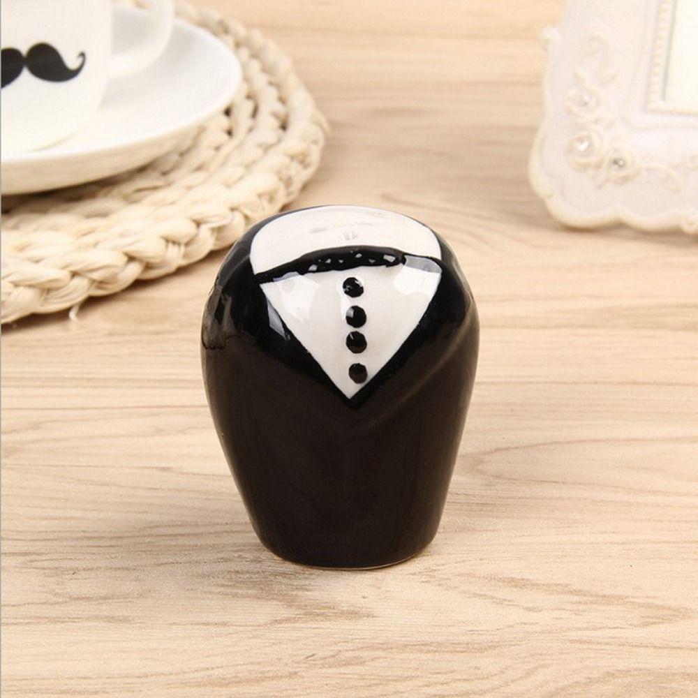 Cartoon Wedding Couples Salt Jars Cute Ceramic Seasoning Jars  Party Event