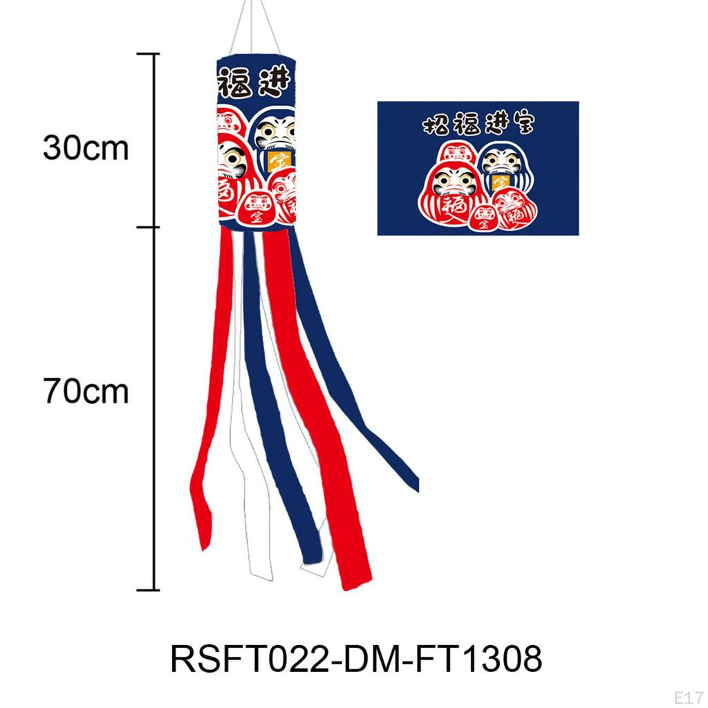 Carp Japanese Wind Pipe Flag Socks Creative Hanging Ornaments for Sushi Bar Restaurant