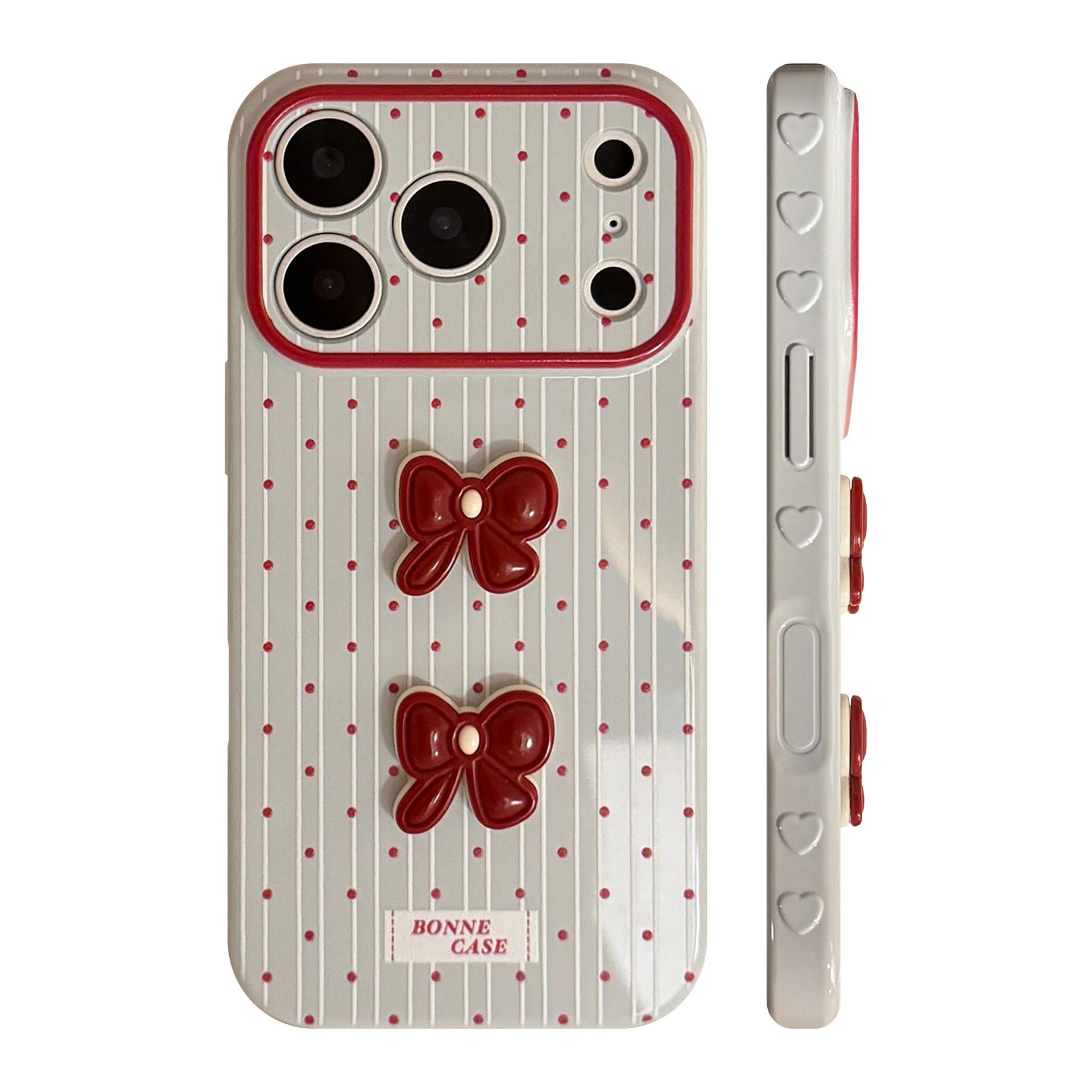 

Креативный 3D чехол для телефона с бантом для iPhone 15, iPhone 16, iPhone 17 Pro Max iphone 11