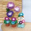Trendy Japanese Watermelon Cat Figurine: Resin Ornament & Bonsai Decoration