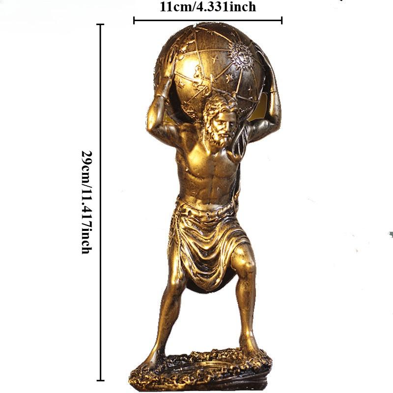 

Древнегреческая статуя Титан Атлант, держащий небо, фигурки, украшение для гостиной, скульптура, персонаж, смола, мифологические фигуры